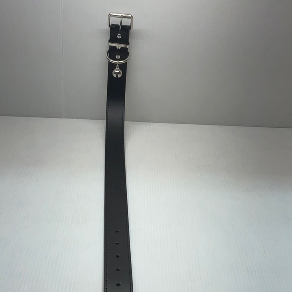 Genuine leather dog collar belt extra-large black color brand new - Picture 2 of 8